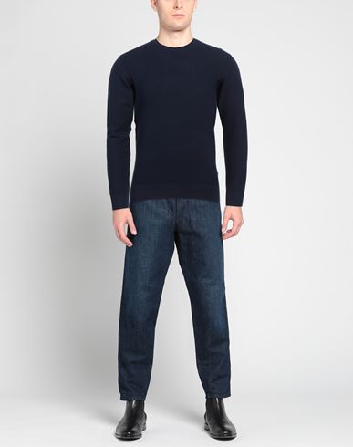 Man Sweater Navy Size XXL Viscose, Nylon