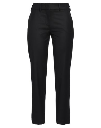 Woman Pants Black Size 2 Wool, Elastane