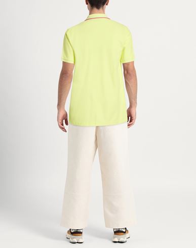Man Polo shirt Lime green Size 42 Pima Cotton