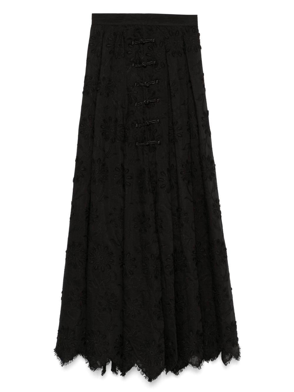 Cotton-blend skirt - Black