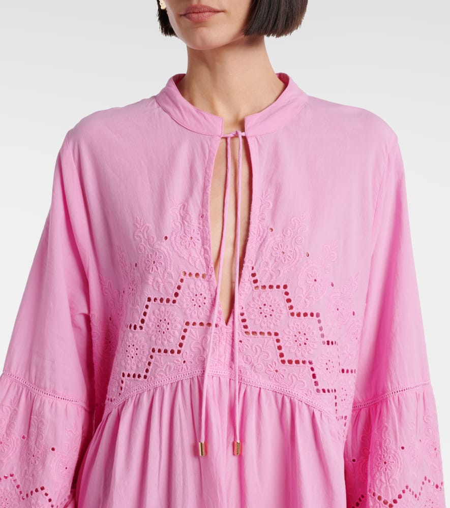 Sebenna embroidered cotton kaftan