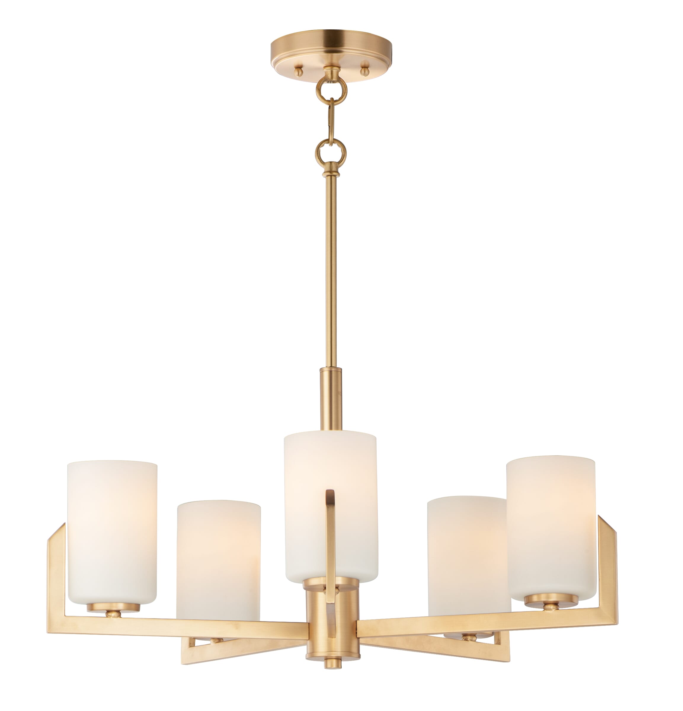 Maxim Dart 5-Light Transitional Chandelier in Satin Bra
