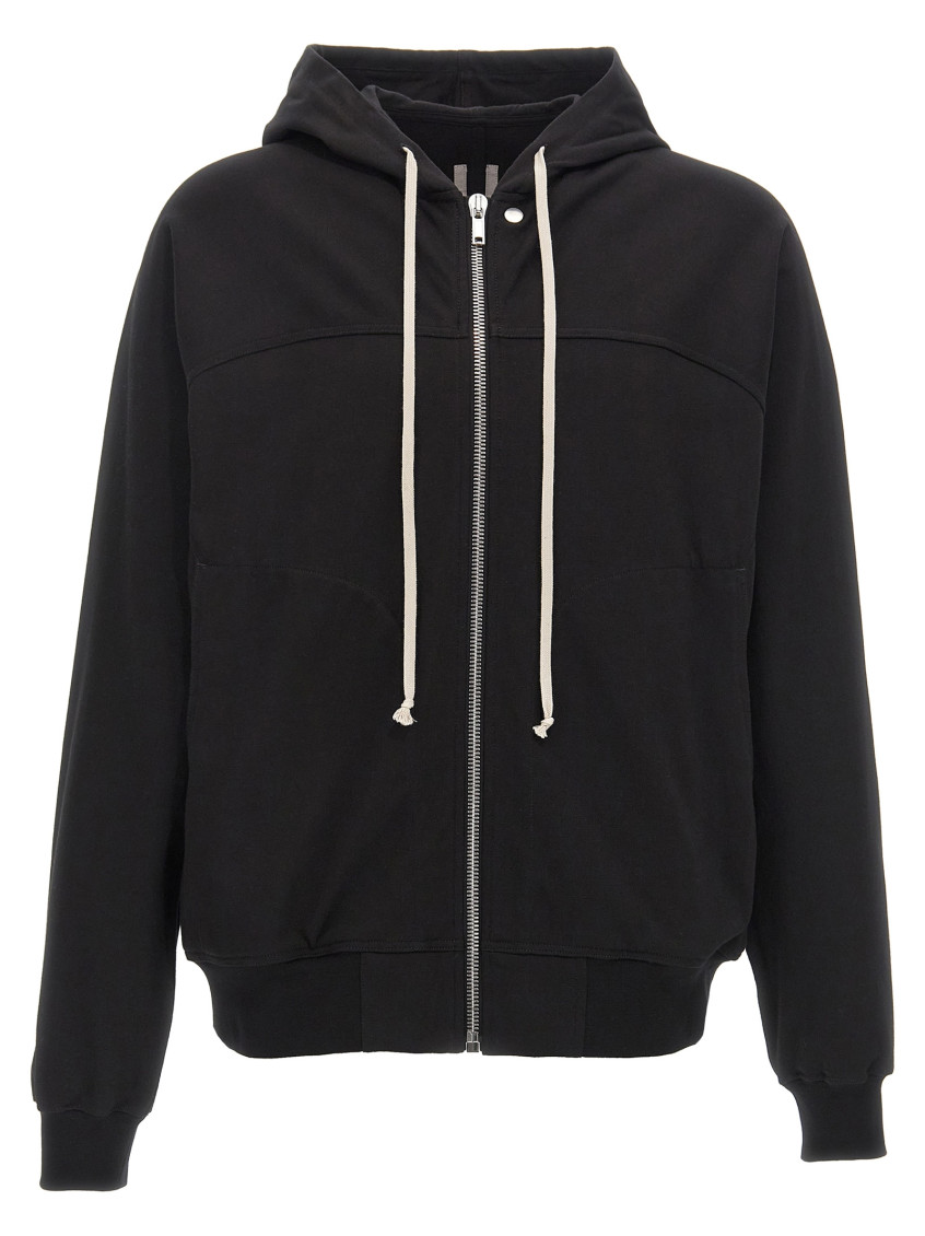 Zip-up Drawstring Hoodie