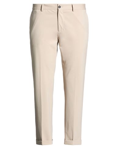 Man Pants Beige Size 38 Cotton, Polyamide, Elastane