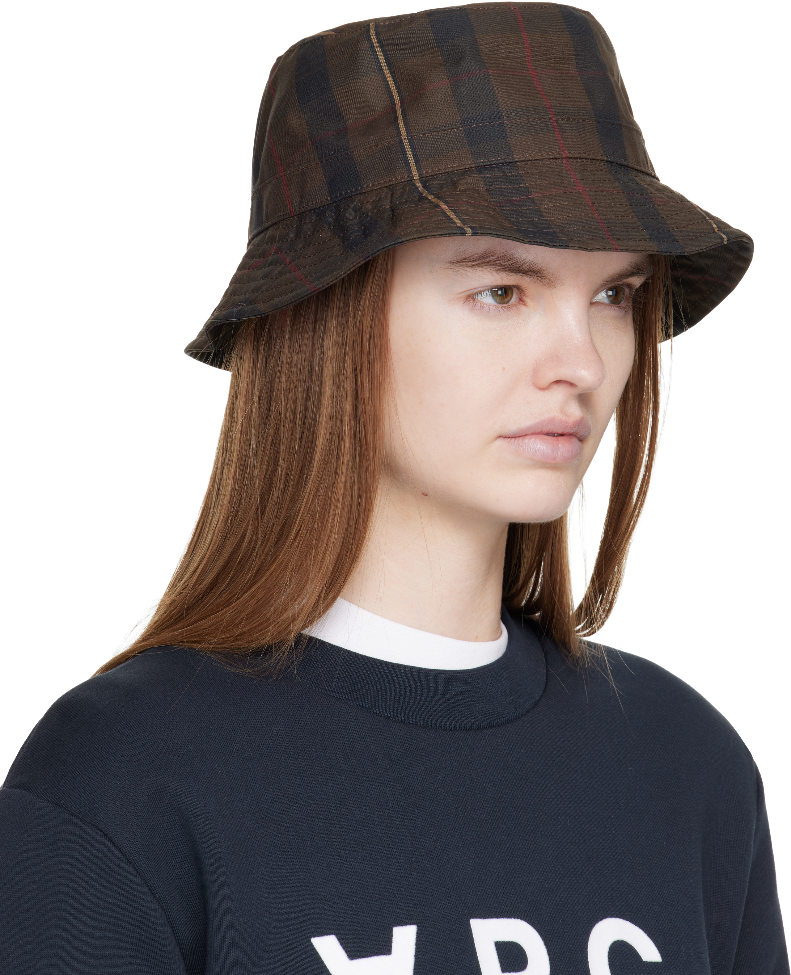 Brown Mark Bucket Hat