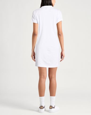 Woman Mini dress White Size S Cotton, Elastane