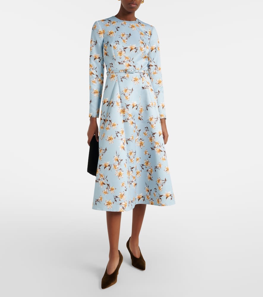 Ucellina floral midi dress