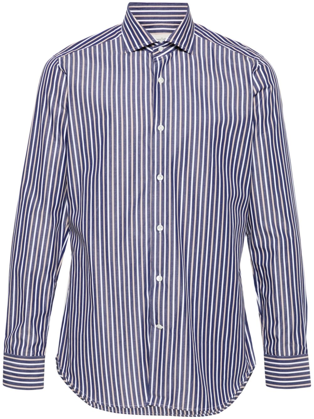 Striped cotton shirt - Blue