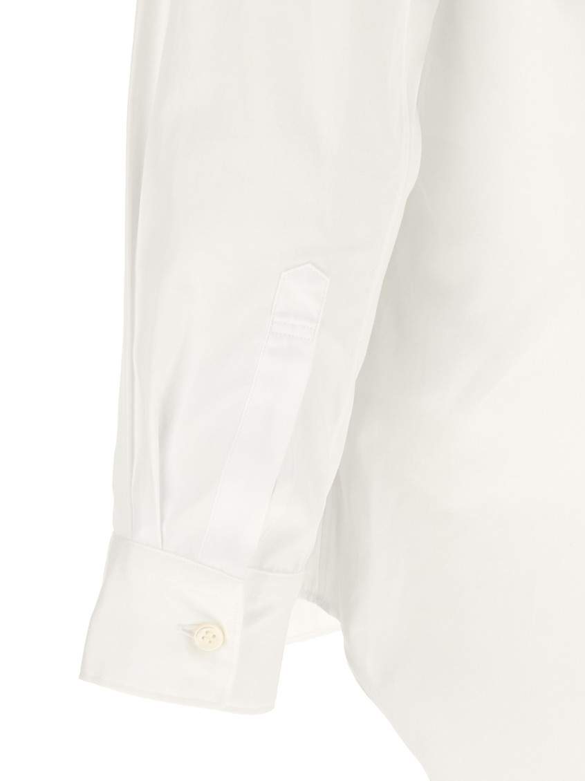 White Double Layer Hoodie