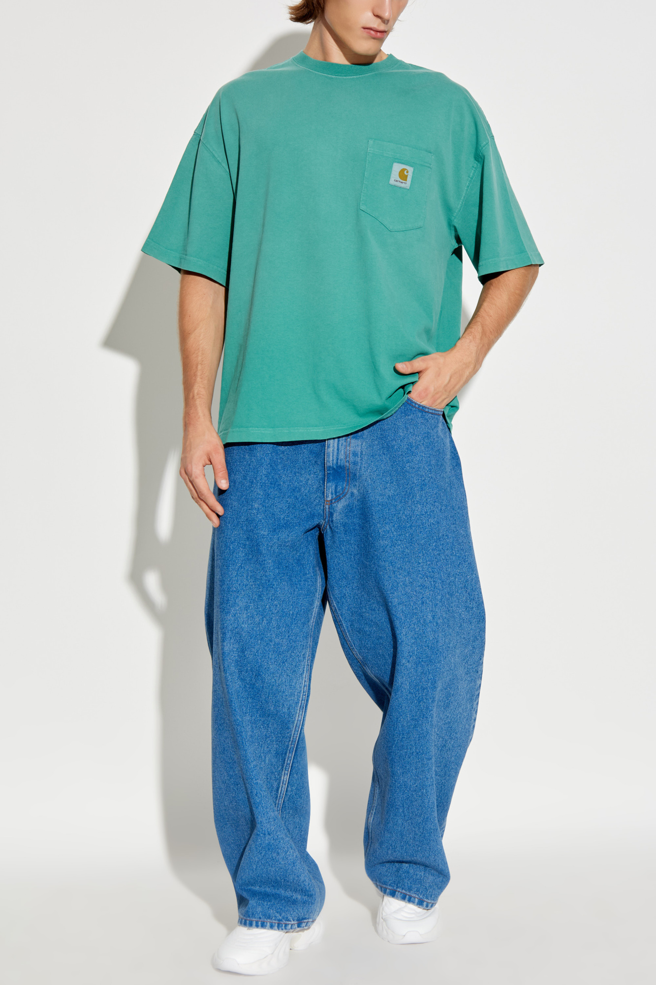 T-shirt With Logo, Men's, Green