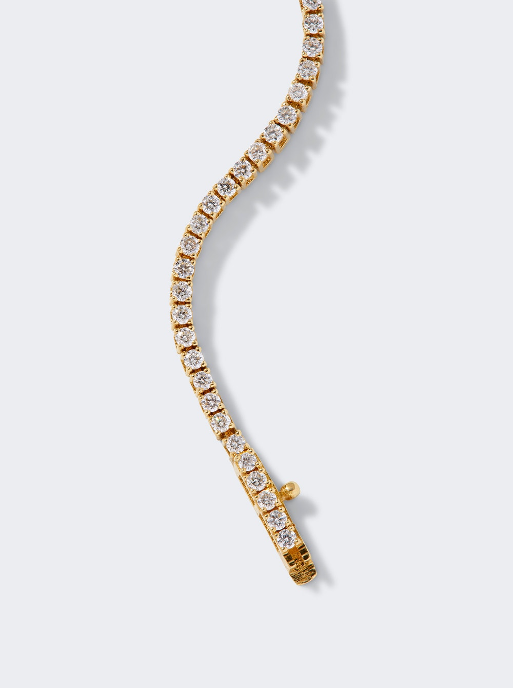 Mini Four Prong Tennis Bracelet 18k Yellow Gold