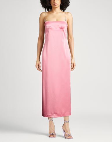 Woman Maxi dress Pink Size 4 Acetate, Viscose, Elastane