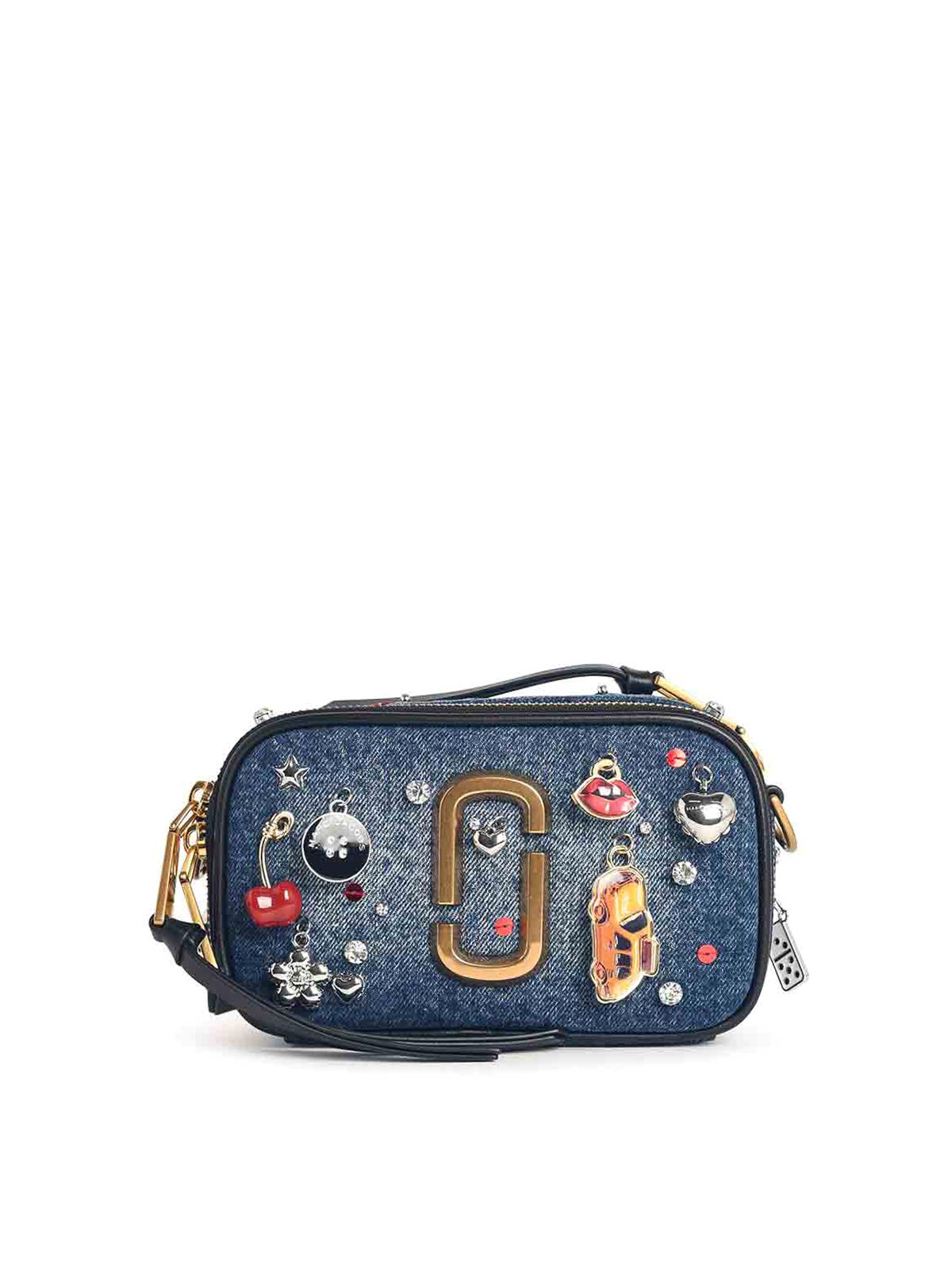 The Trinket Charm Snapshot Blue Denim Bag