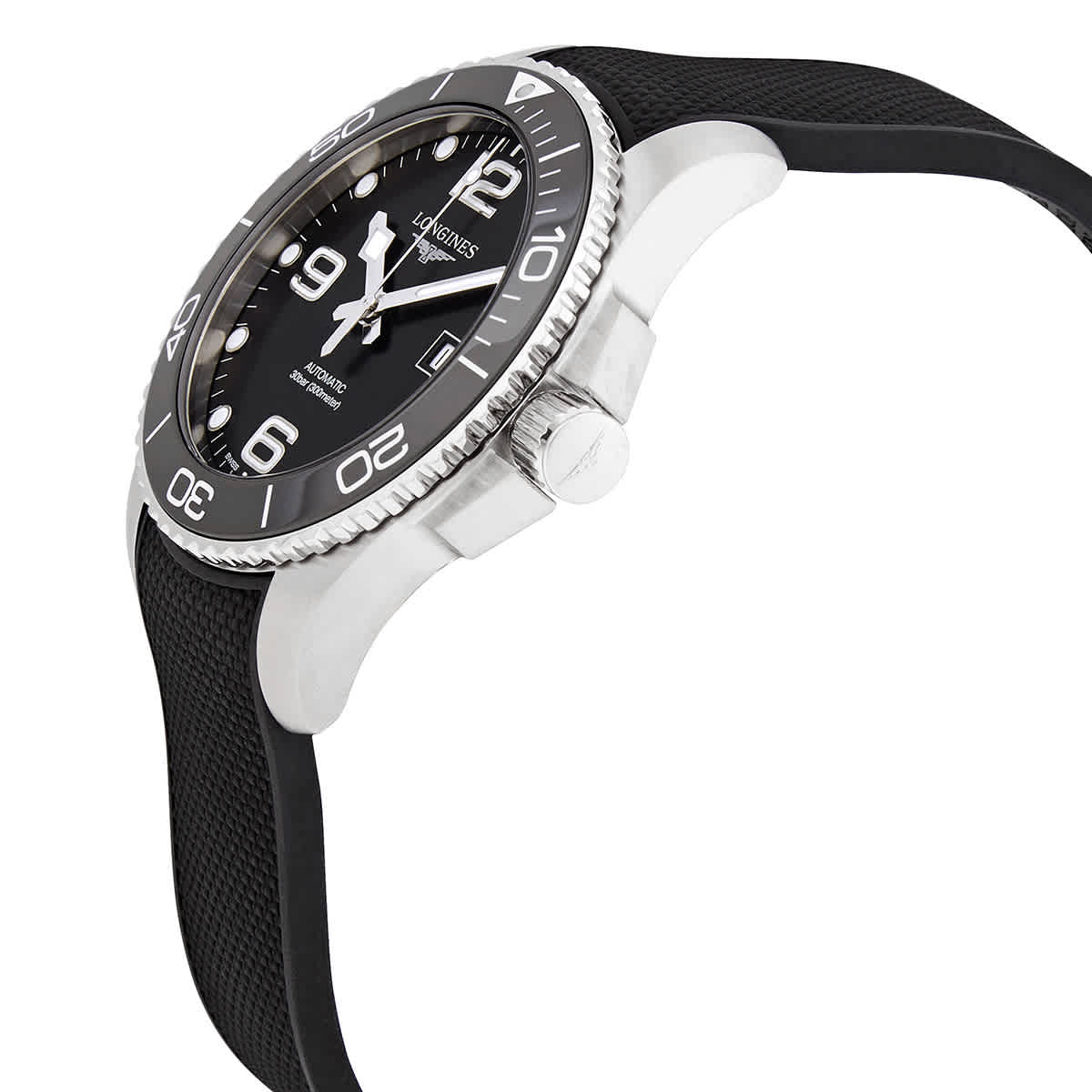 Conquest Black Dial Mens Watch L37824569