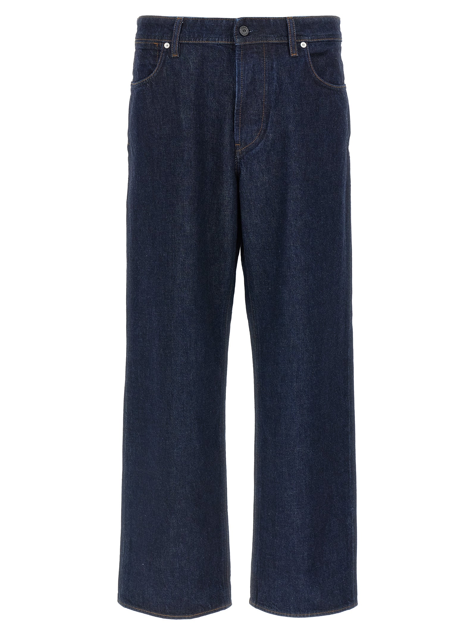 Cotton Relaxed Fit Jeans — Blue
