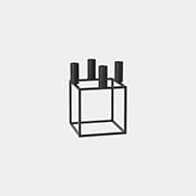 'kubus 4' Candleholder, Black