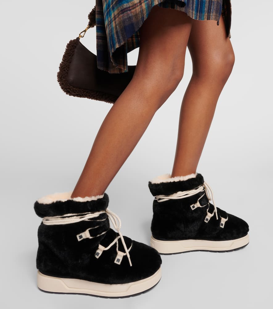 Amiri Malibu Hi faux shearling boots