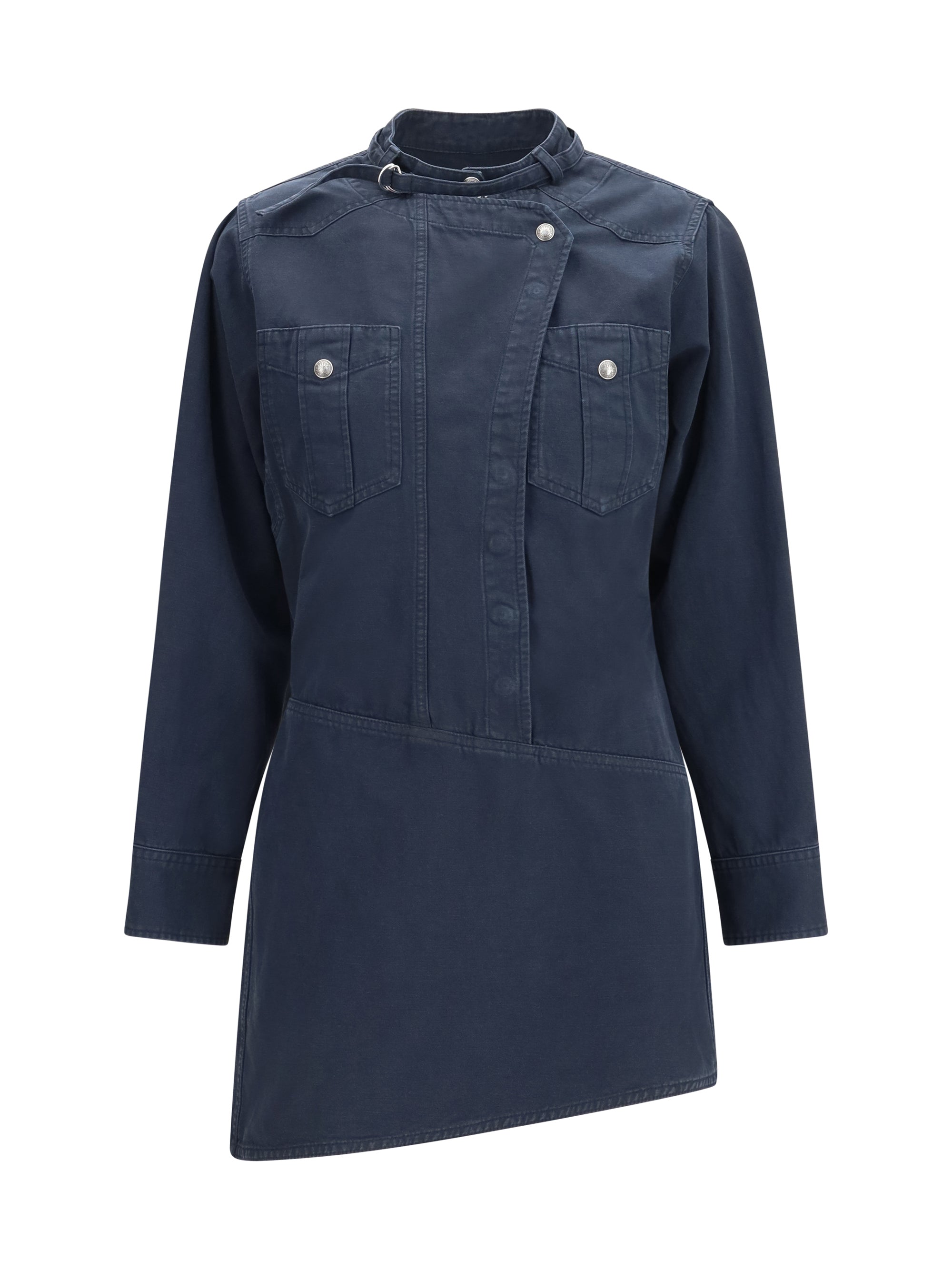 Nouria Shirt Dress — Black