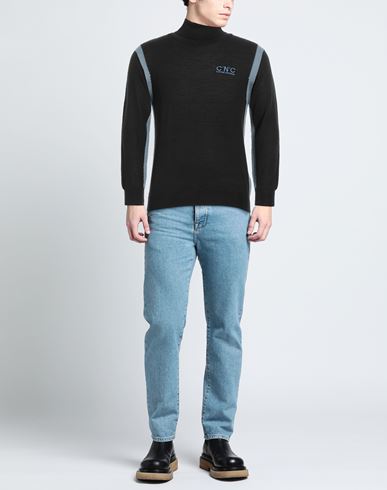 Man Turtleneck Black Size M Acrylic, Wool