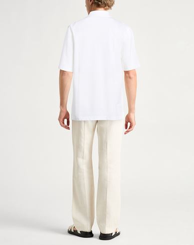 Man Polo shirt Off white Size XL Cotton