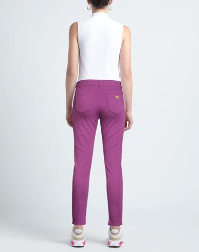 Woman Jeans Mauve Size 26 Cotton, Elastomultiester, Elastane