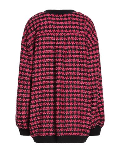 Woman Jacket Fuchsia Size 2 Cotton, Acrylic, Polyester, Wool, Viscose