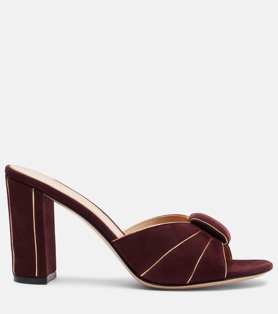 Suede mules