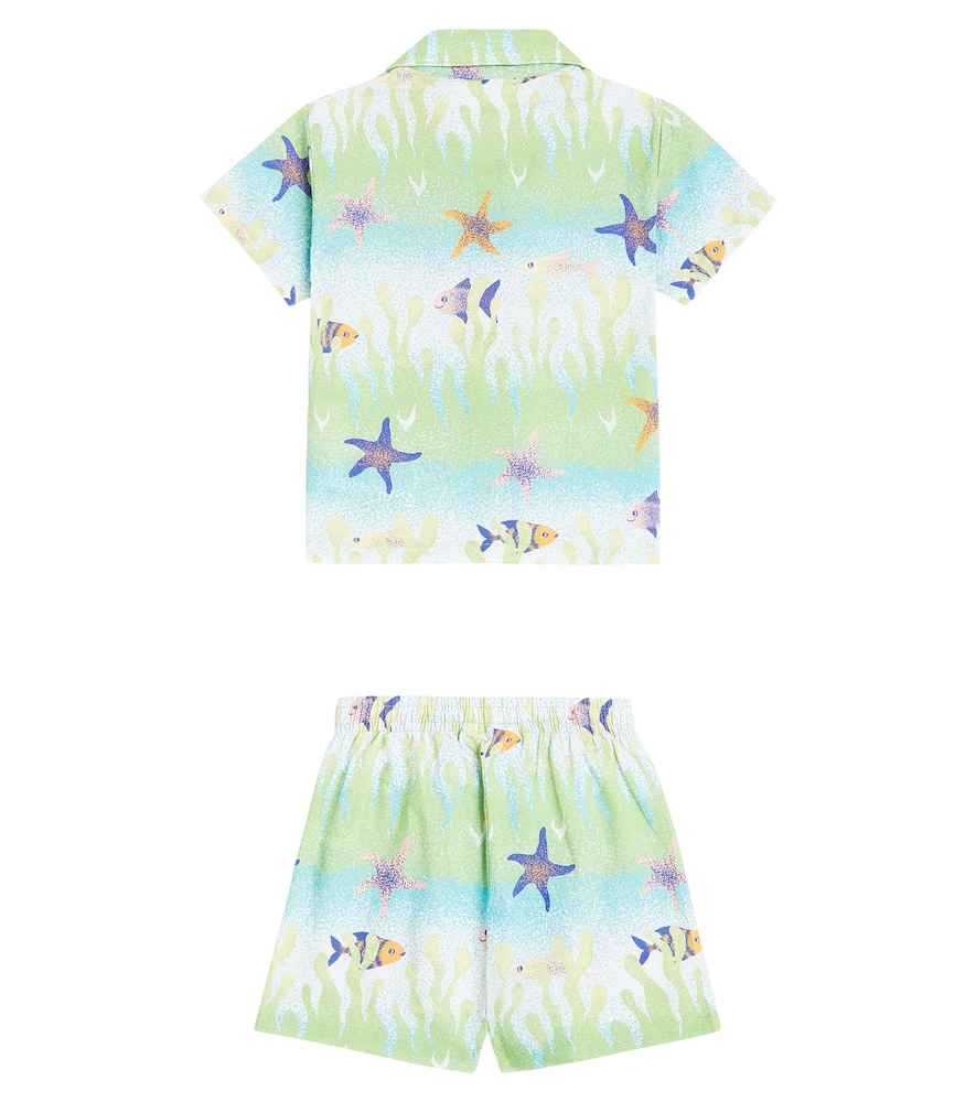 Molo Baby Eyou shirt and Solar shorts set