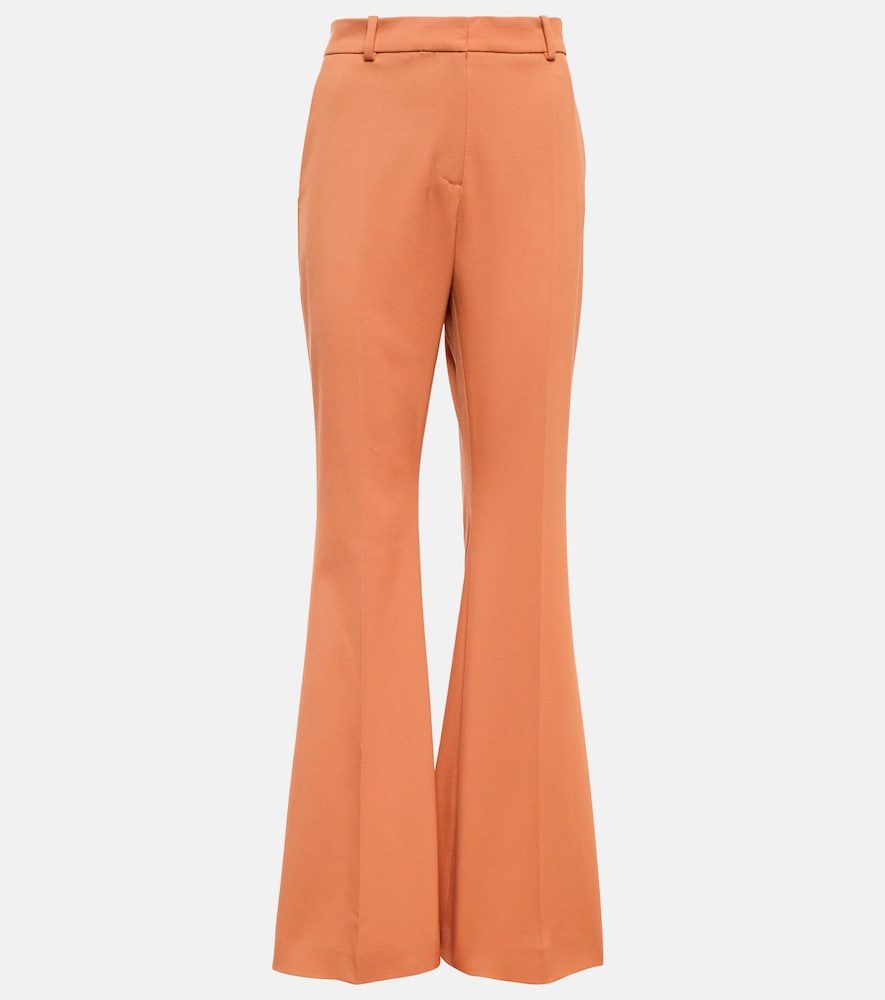 Aveline high-rise flared gabardine pants