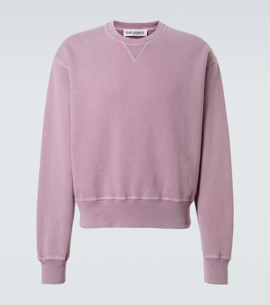 Base cotton fleece sweatshirt