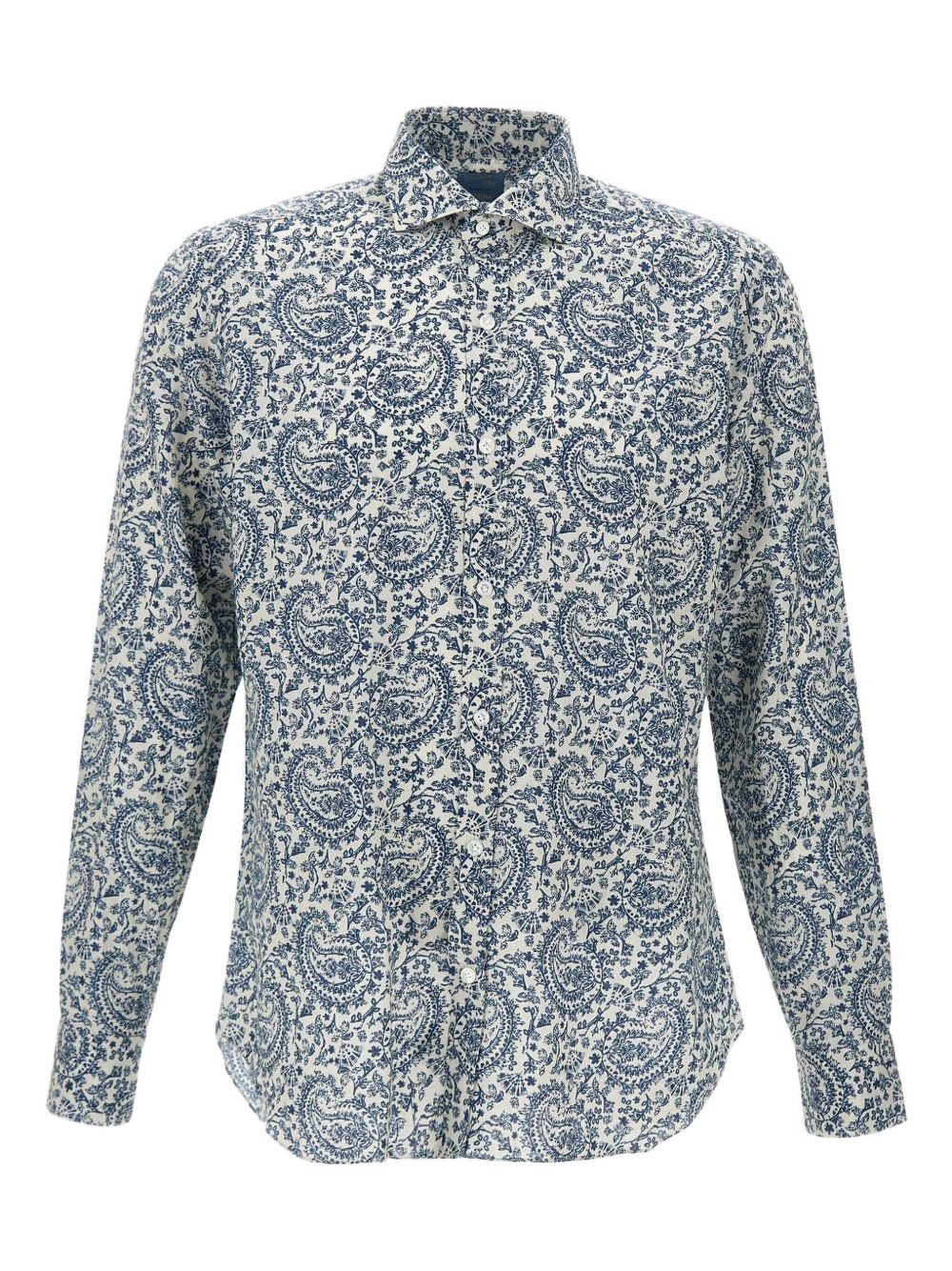 Paisley-print shirt - Blue