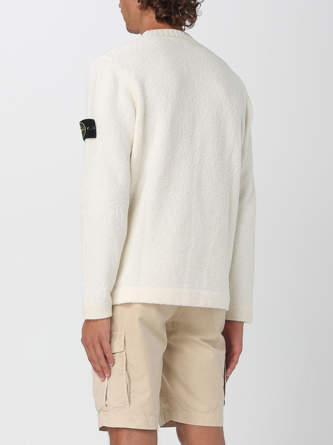 Sweater Men color Yellow Cream