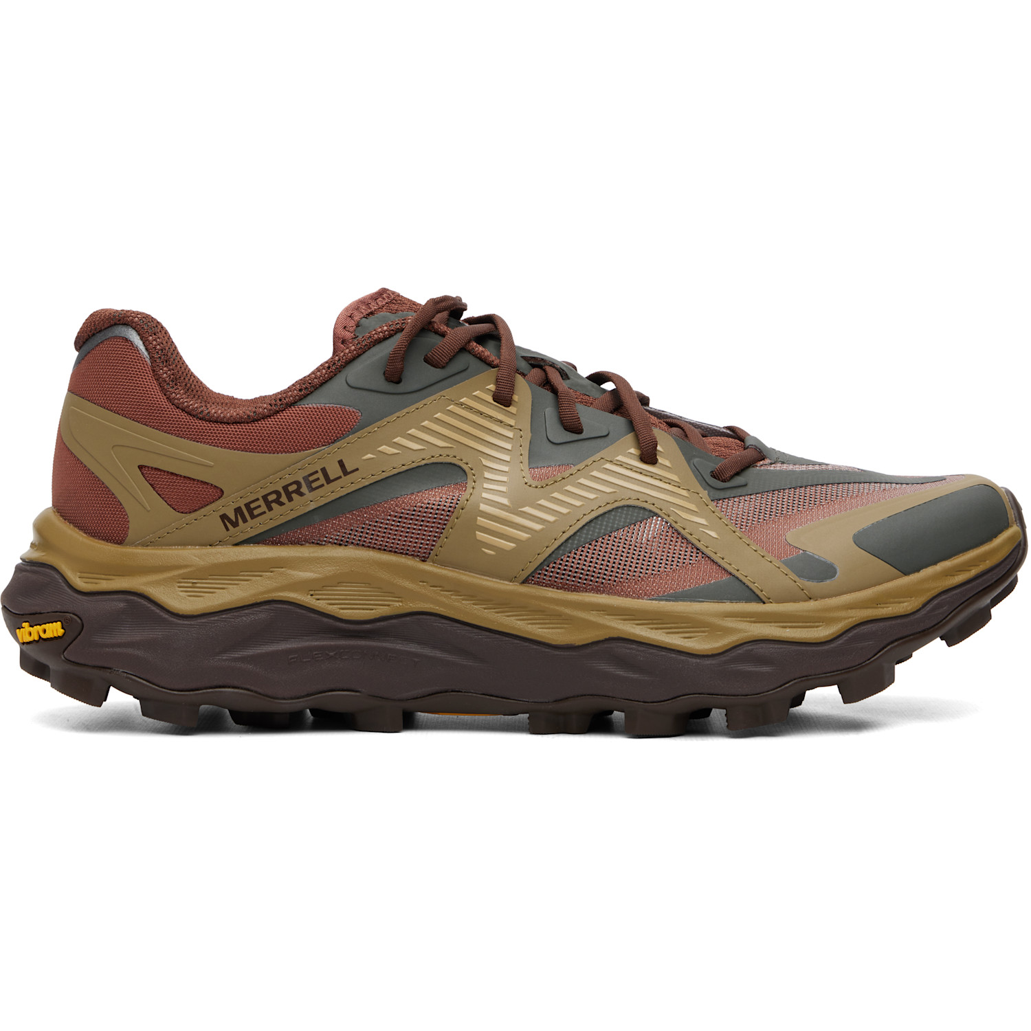 Red & Khaki Agility Peak 6 Sneakers