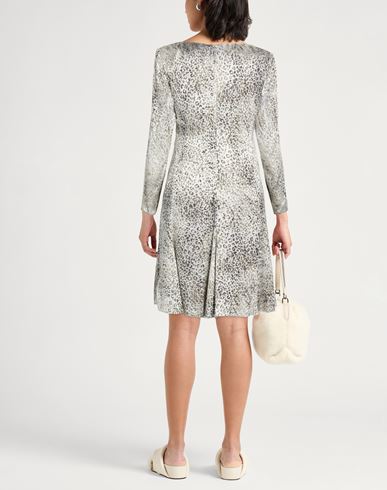 Woman Midi dress Light grey Size 10 Viscose, Silk