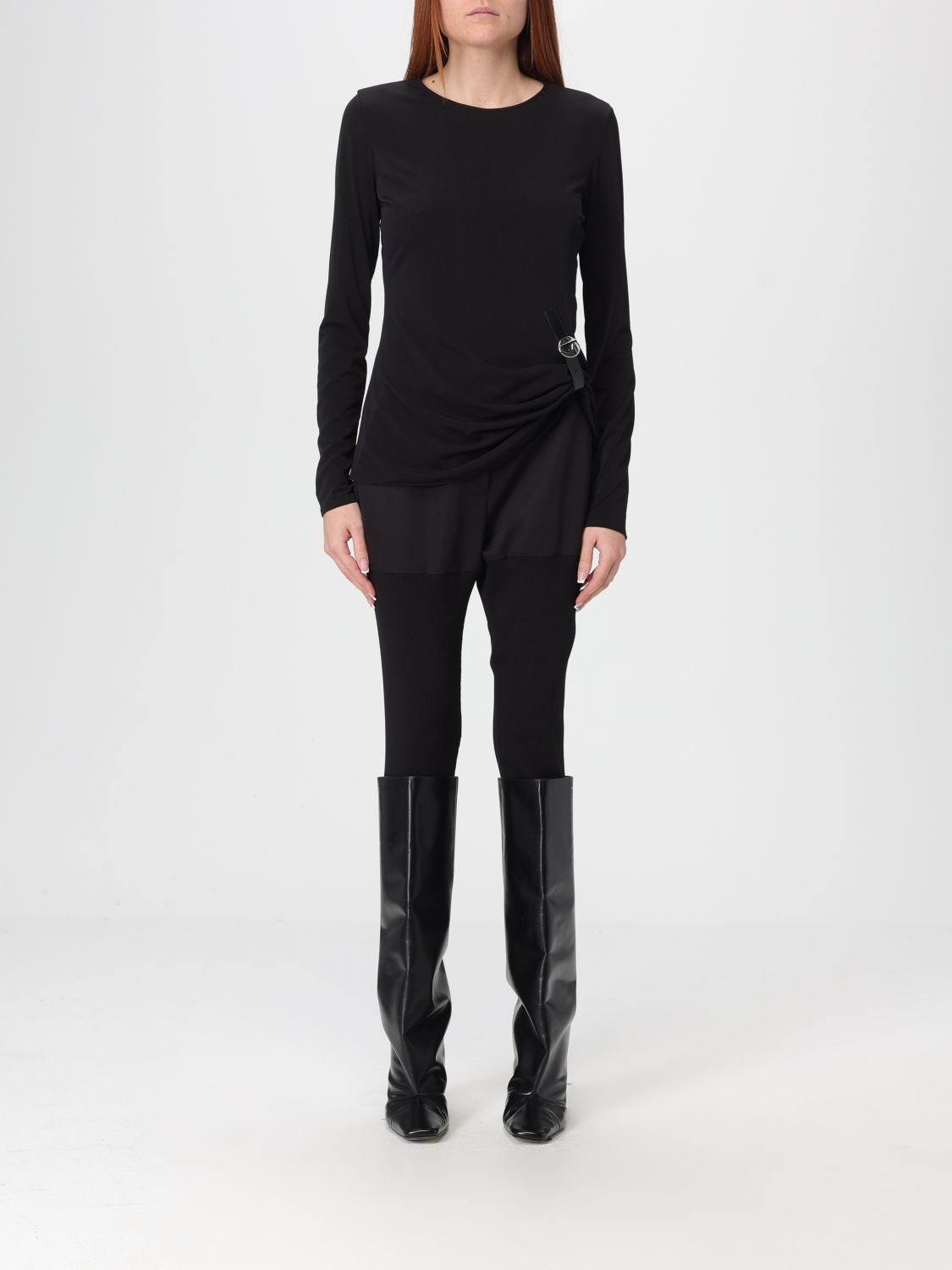 Top Woman color Black
