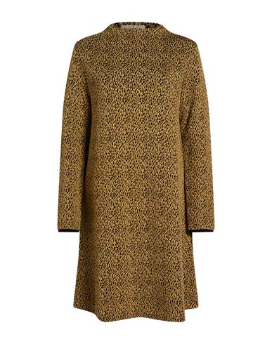 Woman Mini dress Gold Size 4 Merino Wool