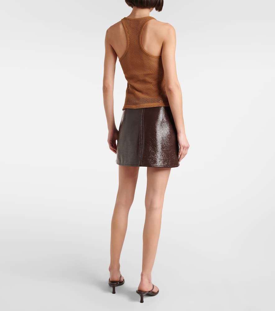 Courrèges Scuba cotton mesh tank top