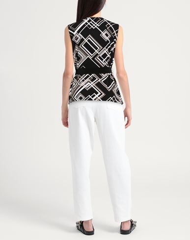 Woman Top Black Size 14 Polyester, Elastane