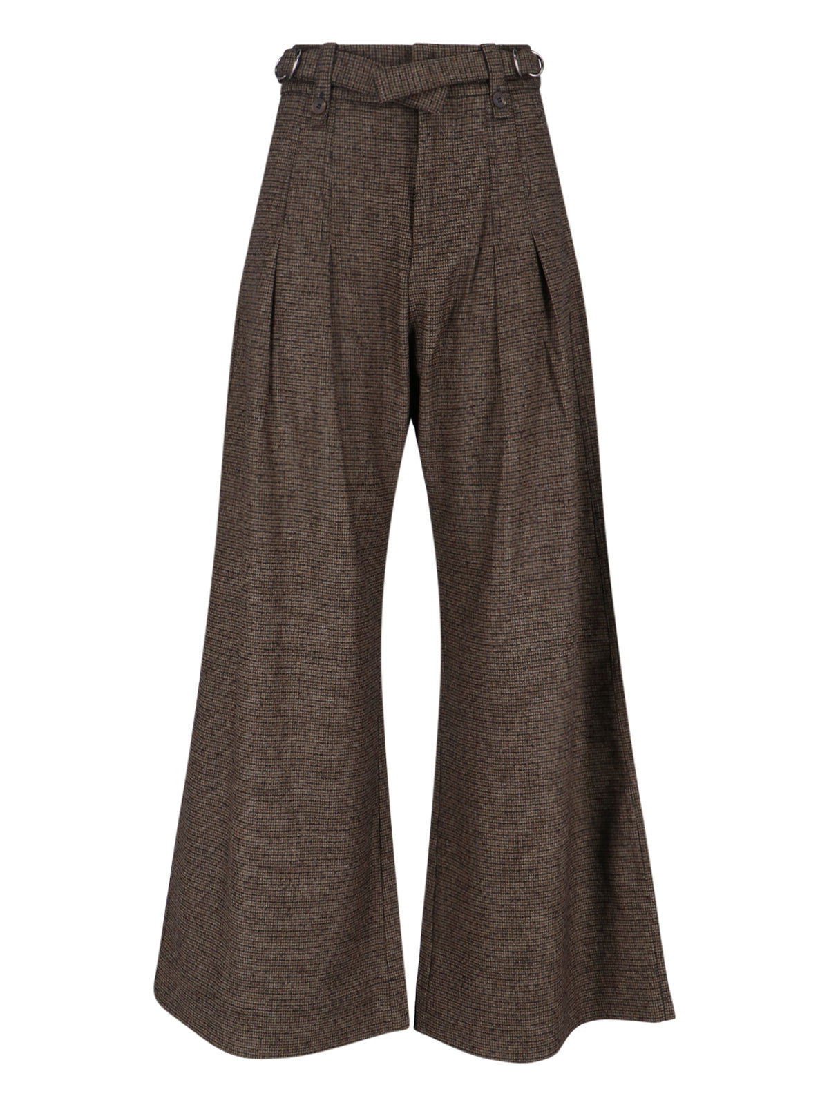 Wool-Blend Straight-Leg Trousers