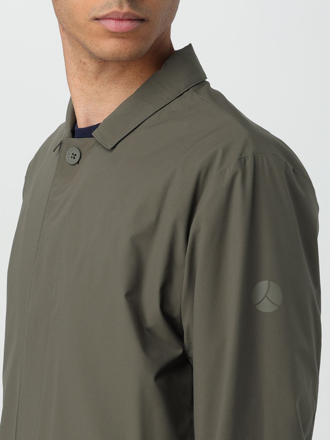 Coat Men color Green