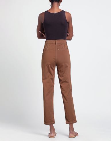 Woman Pants Brown Size 29 Cotton, Elastane