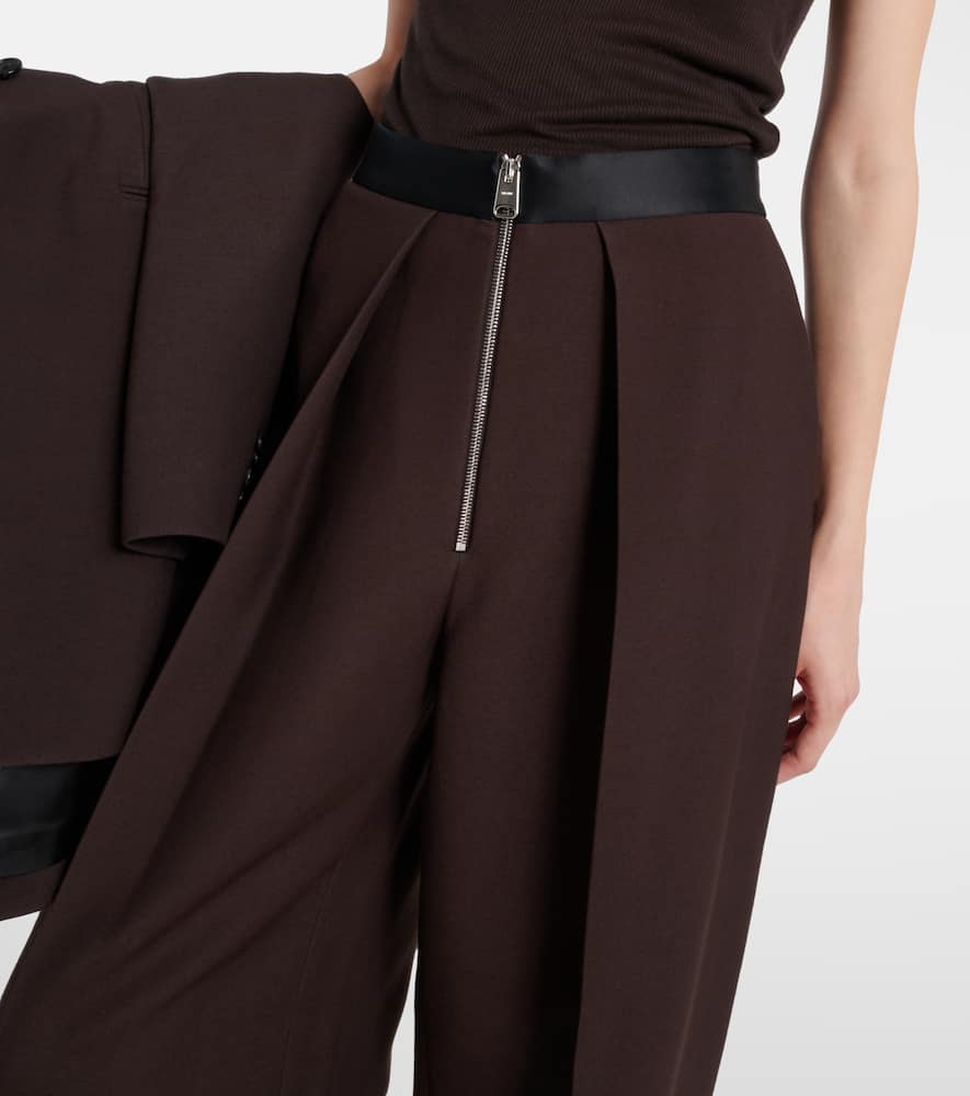 Marine wide-leg pants