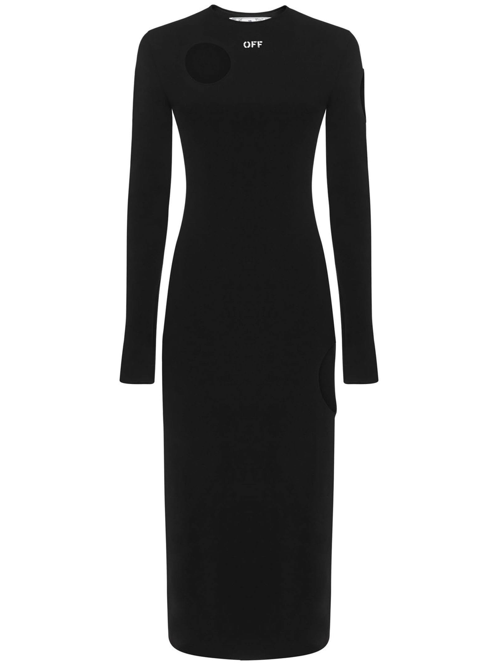 Meteor logo knitted dress - Black
