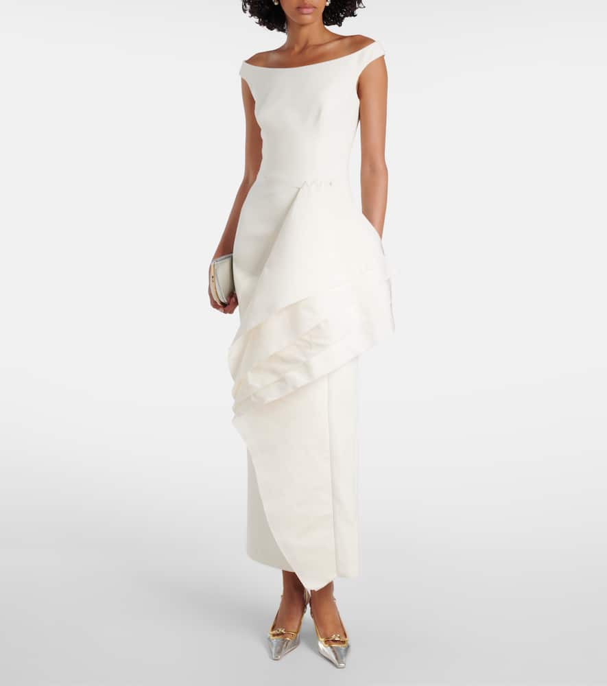 Bree draped midi dress