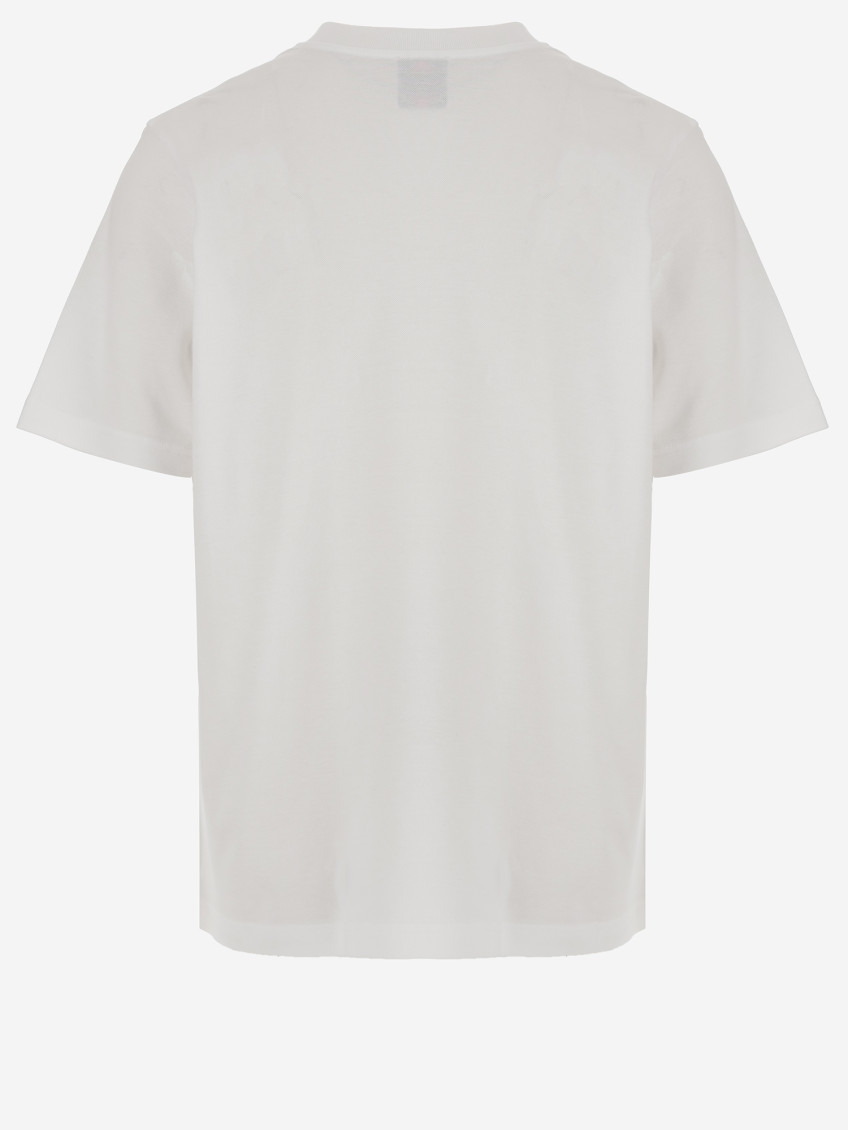 White Crewneck Printed T-Shirt