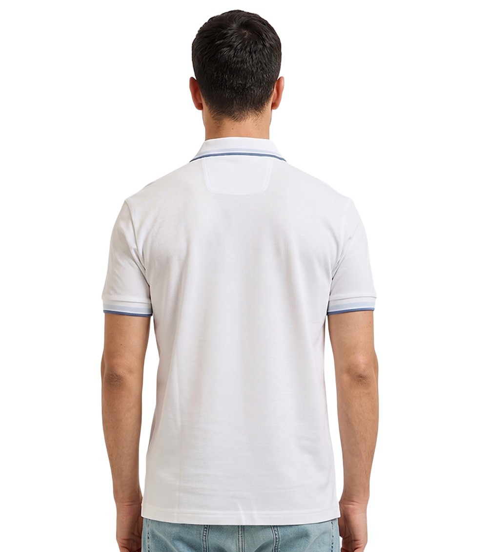 White Shirt Collar Polo