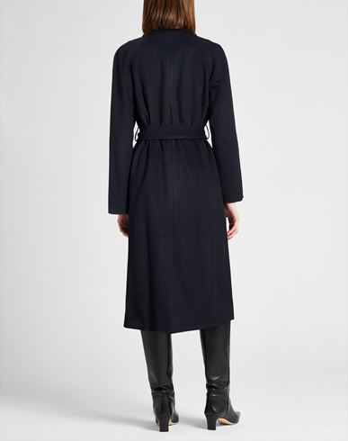 Woman Coat Midnight blue Size 10 Wool, Polyester, Acrylic