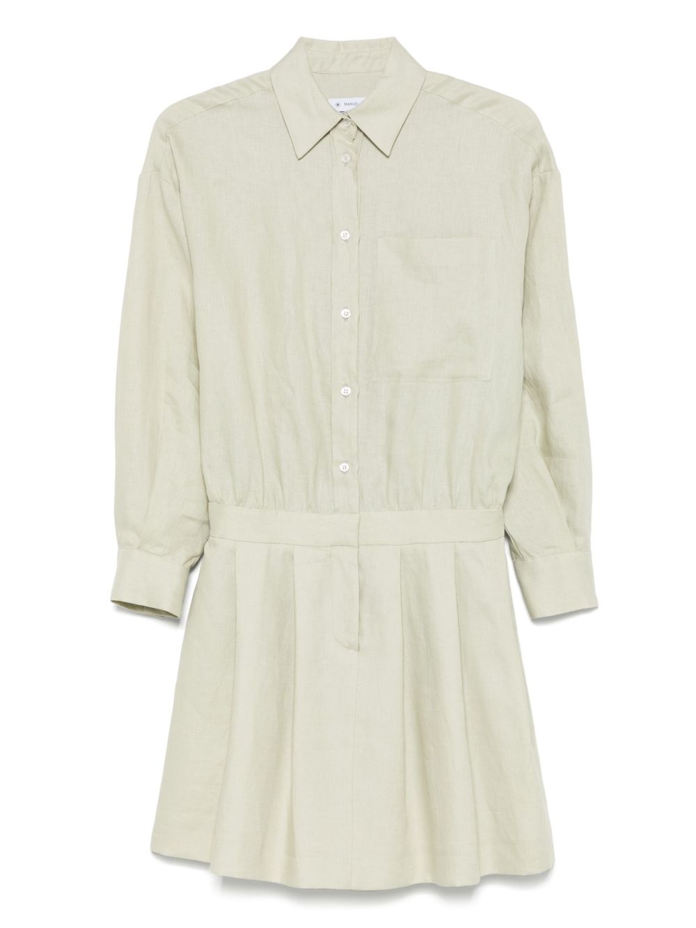 Manuel Ritz linen mini dress - Green
