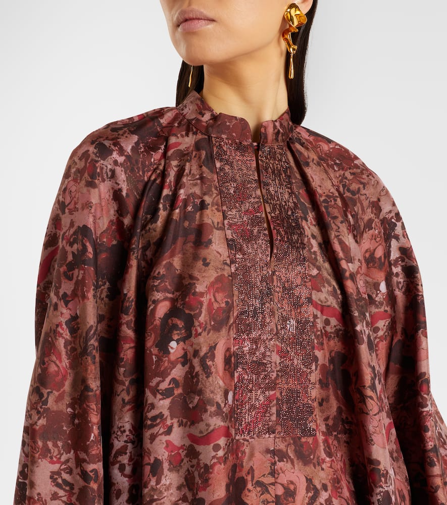 Alpe embellished silk maxi dress