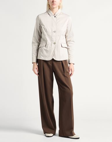 Woman Jacket Light grey Size 6 Cotton, Polyamide, Elastane